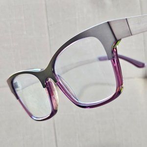 SEE Women Eyeglasses Frame Gray/Red Tone 48[]16 135 C127 Glasses Frame
